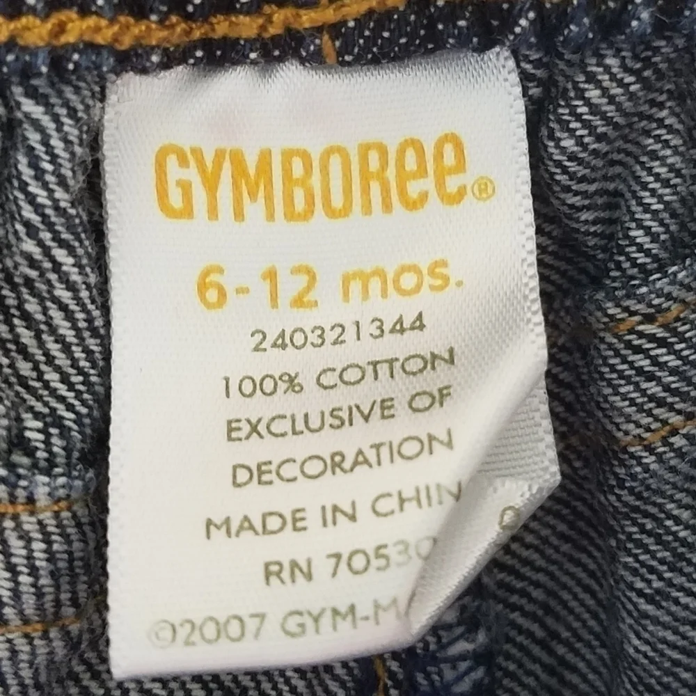 Gymboree Denim Jeans Panda Bamboo 6-12m - Picture 4 of 4